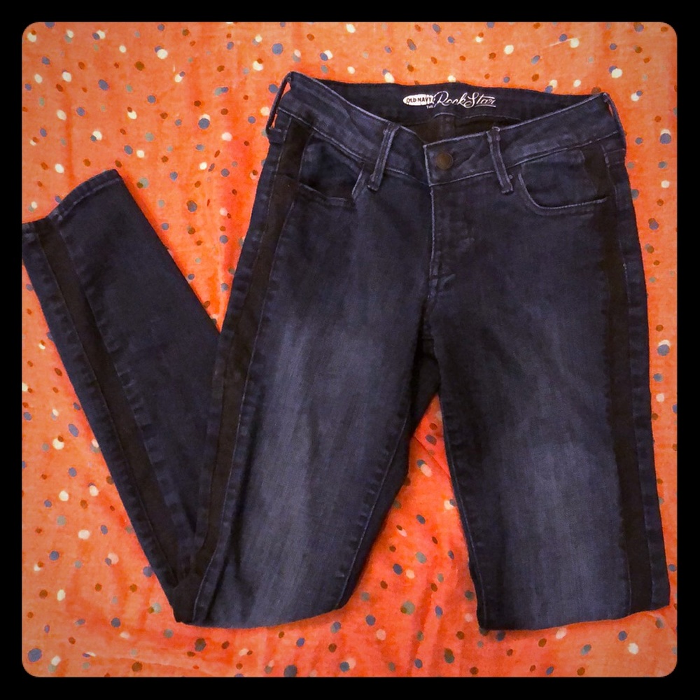 Rockstar Jeans with Black Stripe Size 4